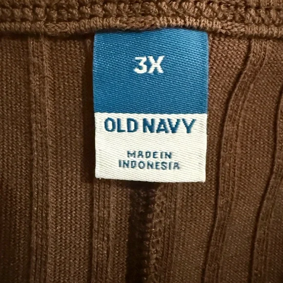 Old Navy Brown Ribbed Midi Dress - Picture 2 of 2